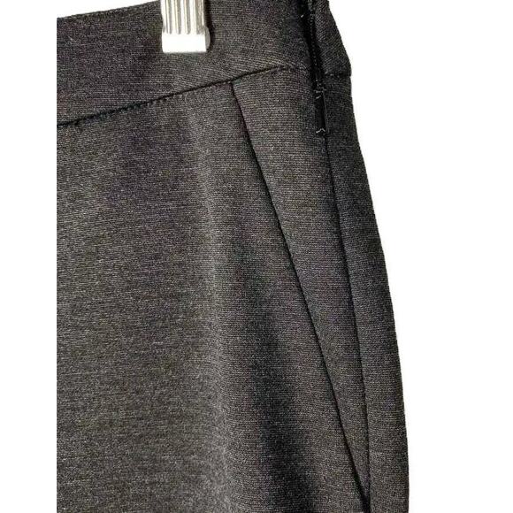 Halogen Stretch Flat Front Side Zip Crop Pants Sz Large in Charcoal Heather NWT - Picture 3 of 8